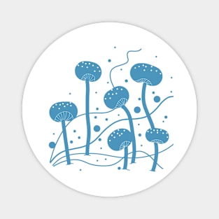 Mushroom Forest - Blue Magnet